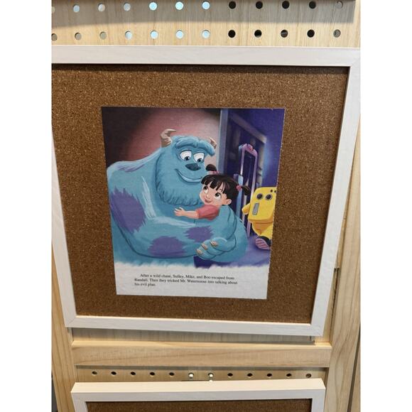 Disney Handmade Custom Pin Board Houses Inc. Sully And Boo Little Golden Book - Picture 4 of 6